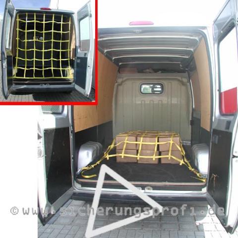 Netz aus blauen Gurtband, 140 cm x 165 cm, mit 4 Ratschen Netz aus blauen Gurtband, 140 cm x 165 cm, mit 4 Ratschen