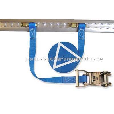 Zurrgurt 1.000 daN, 25 mm breit, Fitting ohne Ring Zurrgurt 1.000 daN, 25 mm breit, Fitting ohne Ring