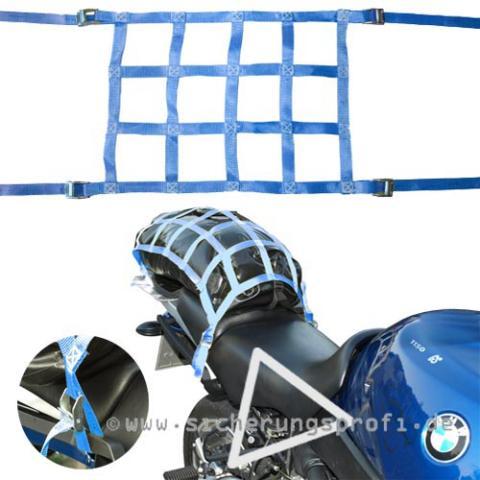 Motorrad Gepäcknetz ca. 50 x 38 cm, mit 4 Klemmschlössern Motorrad Gepäcknetz ca. 50 x 38 cm, mit 4 Klemmschlössern