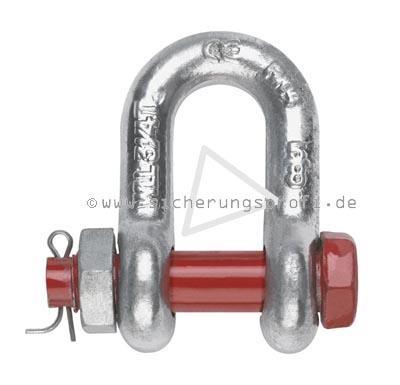 Schäkel, hochfest, 3.250 kg Tragkraft, gerade Schäkel, hochfest, 3.250 kg Tragkraft, gerade