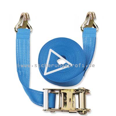 Zurrgurt 3.000 daN, 50 mm breit, Spitzhaken mit Sicherung