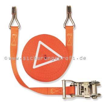 Zurrgurt 1.500 daN, 25 mm breit, mit Spitzhaken Zurrgurt 1.500 daN, 25 mm breit, mit Spitzhaken