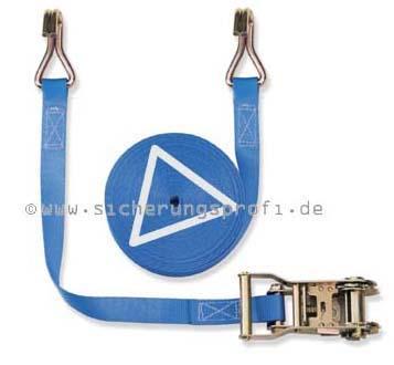 Zurrgurt 1.000 daN, 25 mm breit, mit Spitzhaken Zurrgurt 1.000 daN, 25 mm breit, mit Spitzhaken