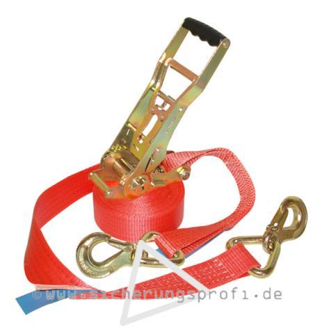 Zurrgurt 5.000 daN, Umkehrratsche, Triangel-Karabinerhaken Zurrgurt 5.000 daN, Umkehrratsche, Triangel-Karabinerhaken
