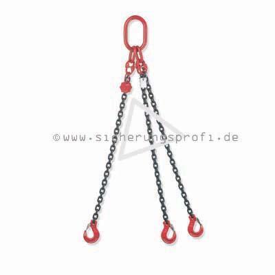 Kettengehänge 3-strang, 11.200 kg Tragkraft bei 0 - 45 Grad Kettengehänge 3-strang, 11.200 kg Tragkraft bei 0 - 45 Grad