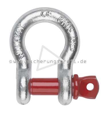 Schäkel, hochfest, 1.500 kg Tragkraft Schäkel, hochfest, 1.500 kg Tragkraft