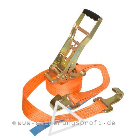 Zurrgurt 4.000 daN, Umkehrratsche, Flachhaken Zurrgurt 4.000 daN, Umkehrratsche, Flachhaken
