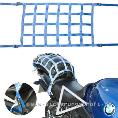 Motorrad Gepäcknetz ca. 75 x 50 cm, mit 4 Klemmschlössern Motorrad Gepäcknetz ca. 75 x 50 cm, mit 4 Klemmschlössern