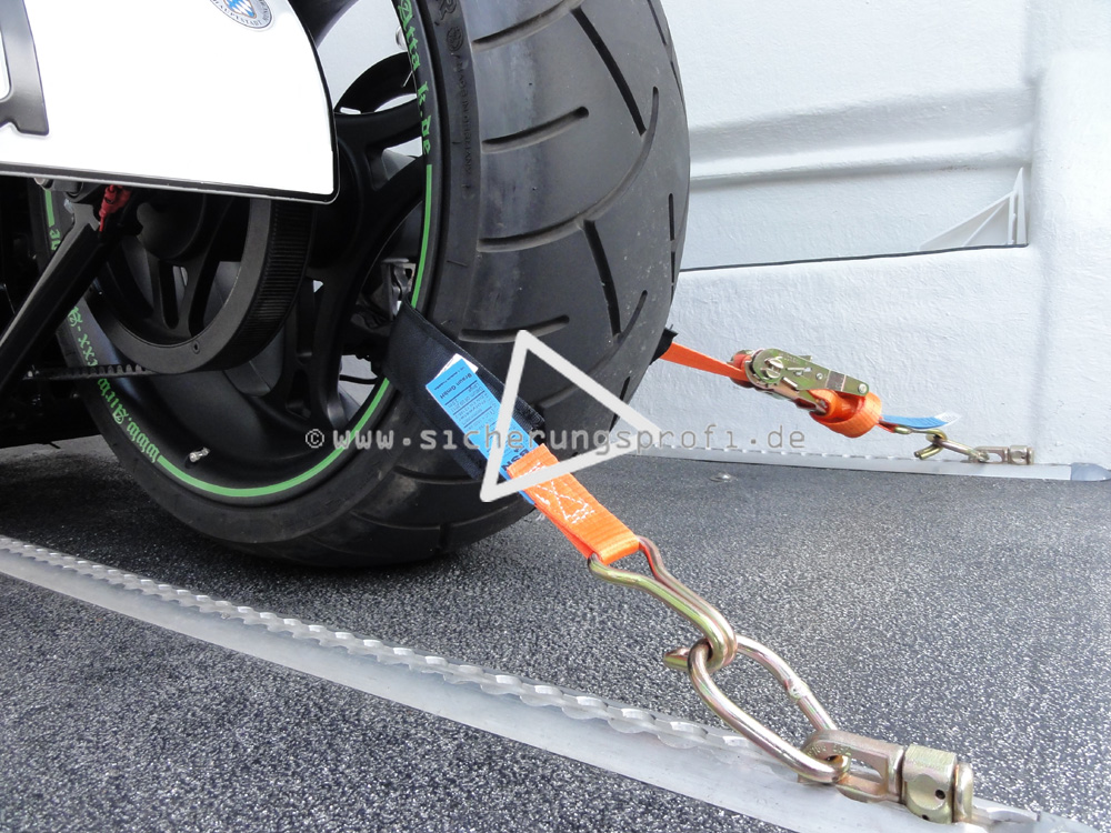 Motorrad Spanngurt-Set für Hinterrad, Zugkraft 1.500 daN, 2teilig Motorrad Spanngurt-Set für Hinterrad, Zugkraft 1.500 daN, 2teilig
