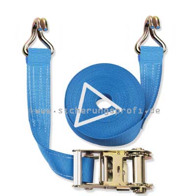 Zurrgurt 3.000 daN, 50 mm breit, 2-strang Spitzhaken Zurrgurt 3.000 daN, 50 mm breit, 2-strang Spitzhaken