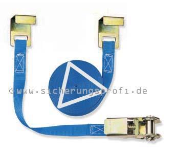 Zurrgurt 800 daN, 25 mm breit, mit Palettenhaken Zurrgurt 800 daN, 25 mm breit, mit Palettenhaken