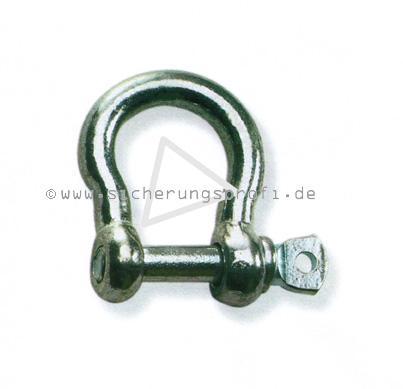 Schäkel, geschweift, 200 kg Tragkraft Schäkel, geschweift, 200 kg Tragkraft