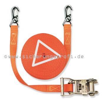Zurrgurt 1.500 daN, 25 mm breit, Triangel-Karabiner Zurrgurt 1.500 daN, 25 mm breit, Triangel-Karabiner
