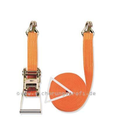 Zurrgurt 4.000 daN, 50 mm breit, Spitzhaken mit Sicherung Zurrgurt 4.000 daN, 50 mm breit, Spitzhaken mit Sicherung