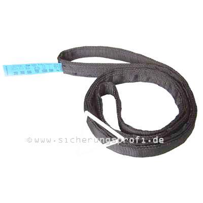 Lastband, schwarz, einlagig, 300 kg, ohne Schlaufe Lastband, schwarz, einlagig, 300 kg, ohne Schlaufe