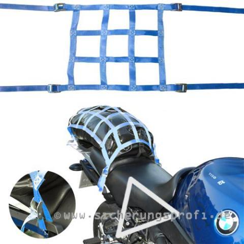 Motorrad Gepäcknetz ca. 38 x 38 cm, mit 4 Klemmschlössern Motorrad Gepäcknetz ca. 38 x 38 cm, mit 4 Klemmschlössern